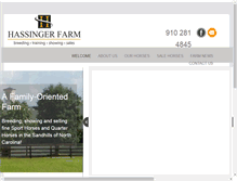 Tablet Screenshot of hassingerfarm.com